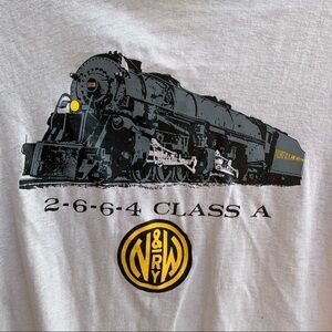 Vintage Norfolk & Western Railroad Tee Shirt by Sneakers Size Large